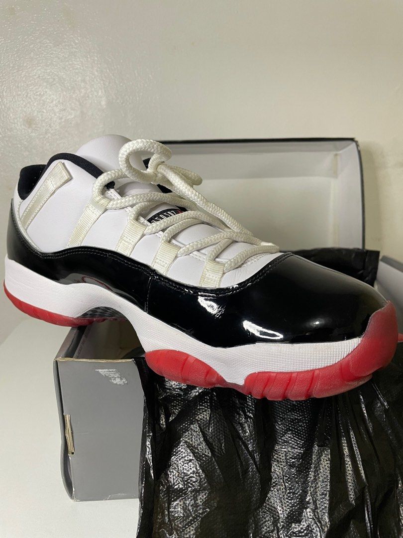 Jordan 11 Low Bred Cord (Category: Sneakers) located in Quezon City. Submitted by ledgeve (Listing ID 1225964884, Image 2). Description: AUTHENTIC Jordan 11 Low Bred Cord Size: US 11.5 & UK 10.5 Condition: 9-9.5/10 Color rate: 10/10 Selling for: 11000php ✔️Shoes & Box ✔️Original Receipt 🎧Videos & Pictures of the listed item are available through chat 💰RFS: Resell 📦For Pickup: Please Schedule 📦For Meetup: Please Schedule (For sure buyers only)