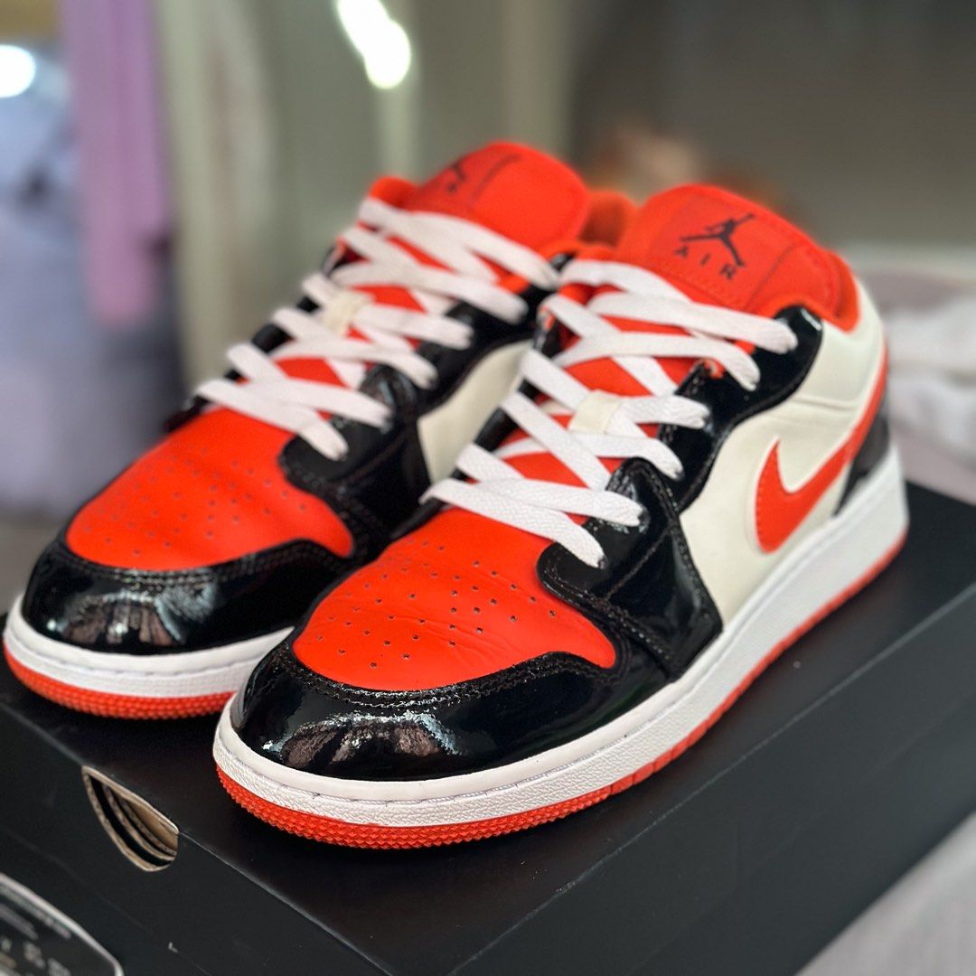 Jordan 1 sales team orange black
