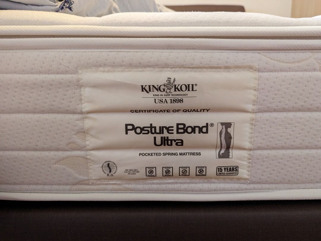 King Koil Queen Frame & Mattress, Furniture & Home Living, Furniture