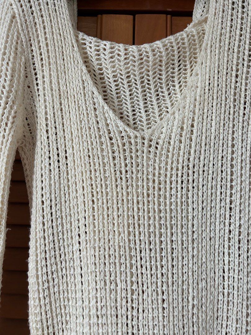 Knitted y2k sparkly sweater Women s Fashion Coats Jackets and