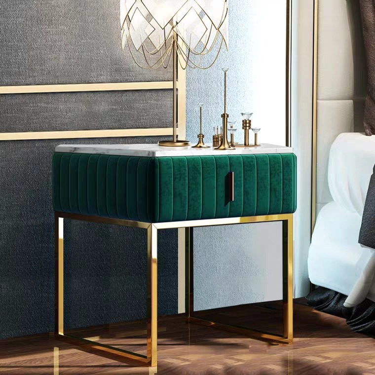 KYLIE Modern Marble Bedside Table, Furniture & Home Living, Furniture