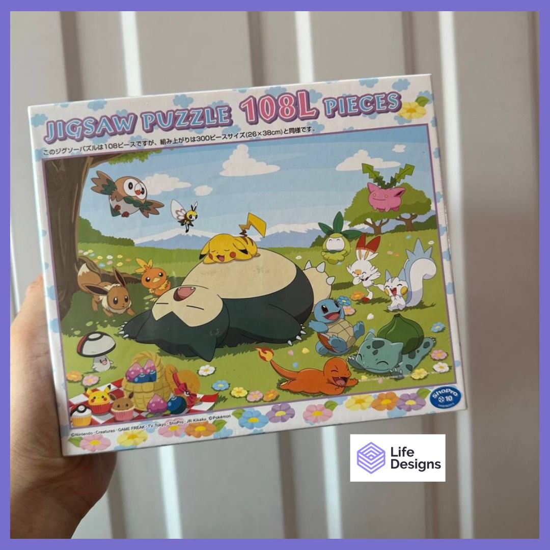[LD] Pokemon 108 Pieces Jigsaw Puzzle of Snorlax and Friends in Field