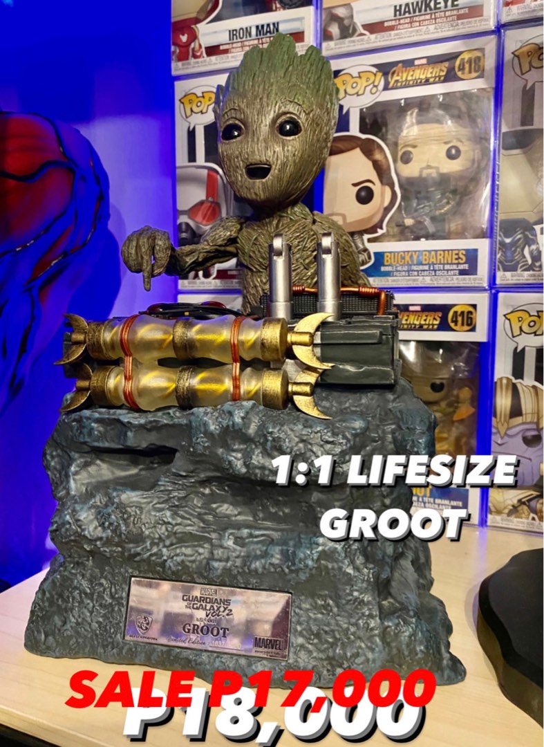 LIFESIZE GROOT BEAST KINGDOM RESIN, Hobbies & Toys, Toys & Games on