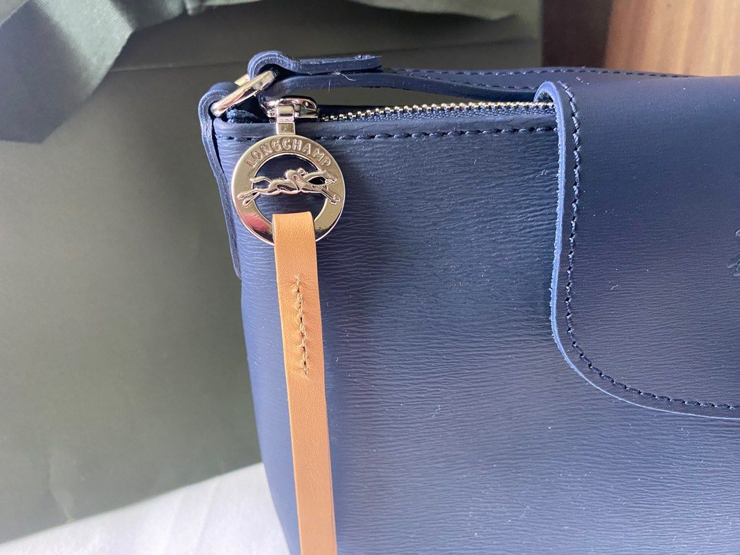 Cloth crossbody bag Longchamp Blue in Cloth - 22184047