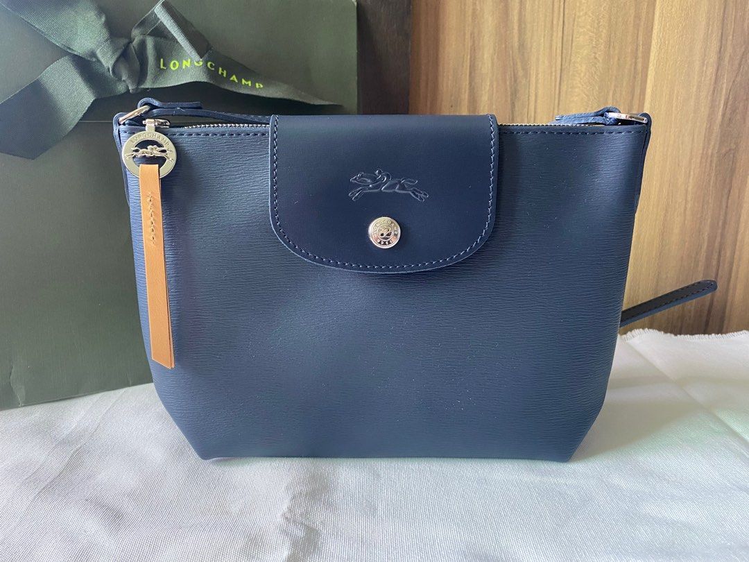 Cloth crossbody bag Longchamp Blue in Cloth - 22184047