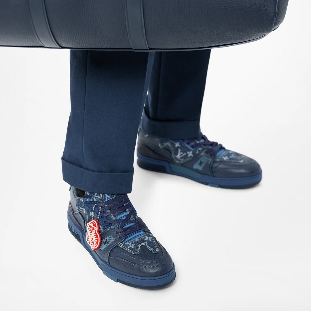 Louis Vuitton, Shoes, Louis Vuitton X Nigo Lv Cosy Boot In Navy Blue  Denim And Shearling