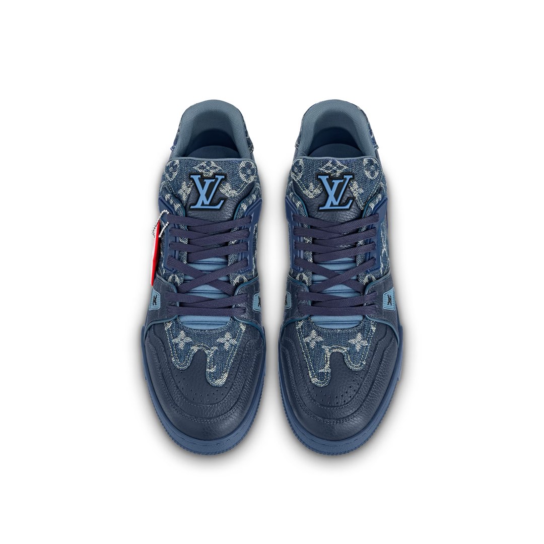 Shop Louis Vuitton LV Trainer NIGO × LV Denim Sneaker US8.5 by
