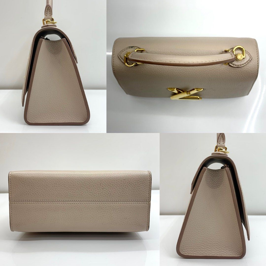 Twist One Handle PM Taurillon Leather in Beige - Handbags M57214