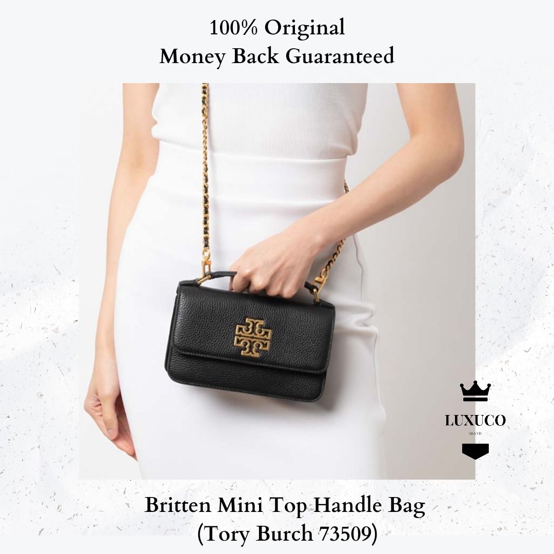 Luxuco] 100% Original Tory Burch 73509 Britten Mini Top Handle Bag Women  Handbag, Luxury, Bags & Wallets on Carousell