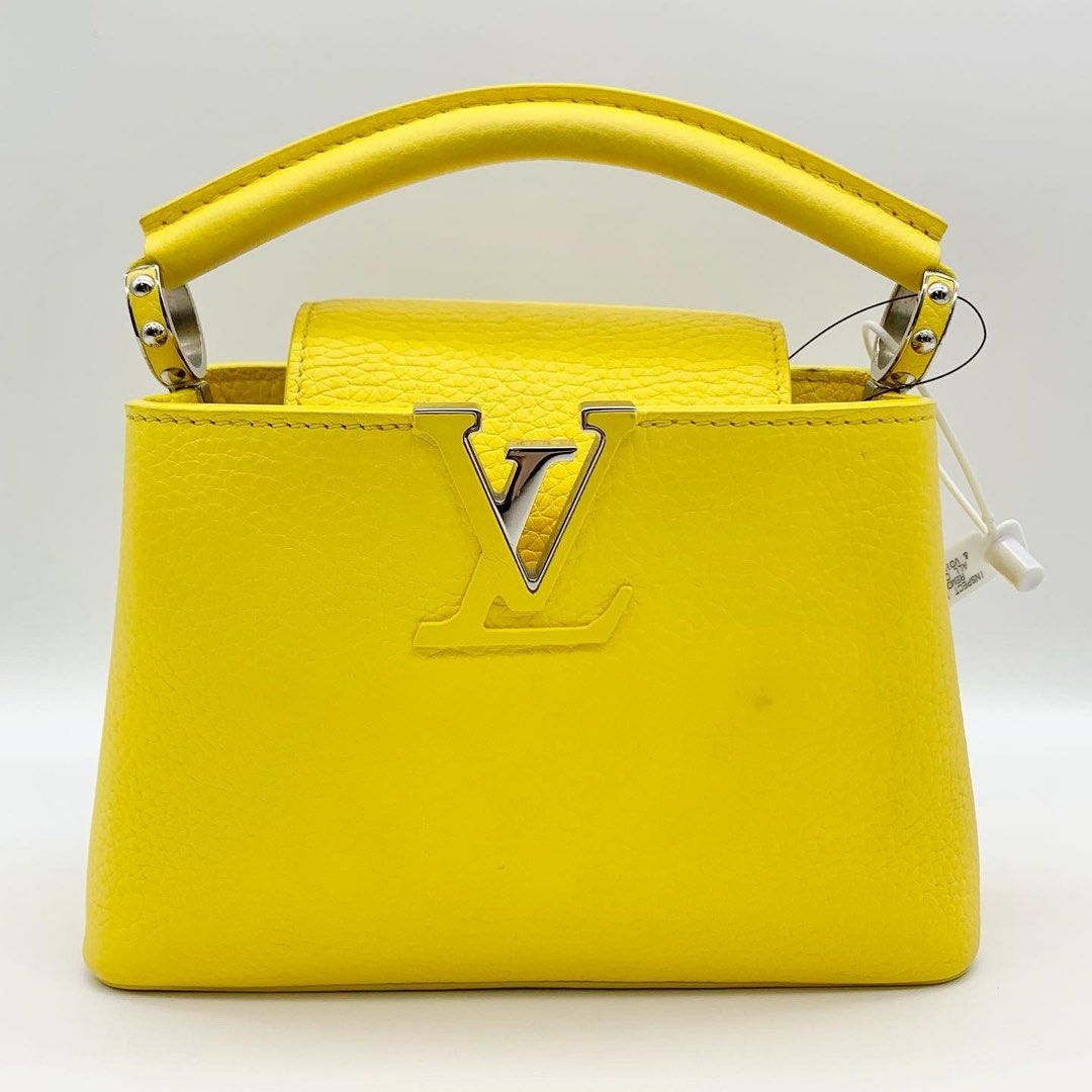 Louis Vuitton Resort 2015 Mini Capucine bag in yellow.