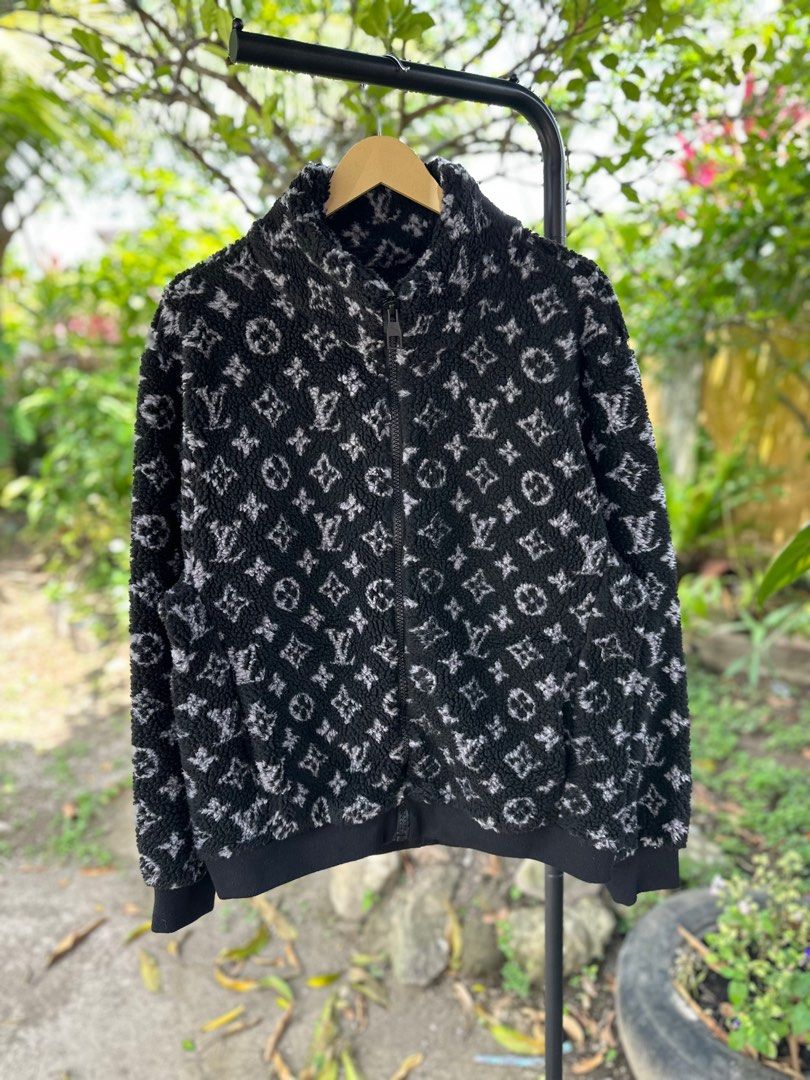 Louis Vuitton LV Monogram Jacquard Fleece Zip-Through Jacket