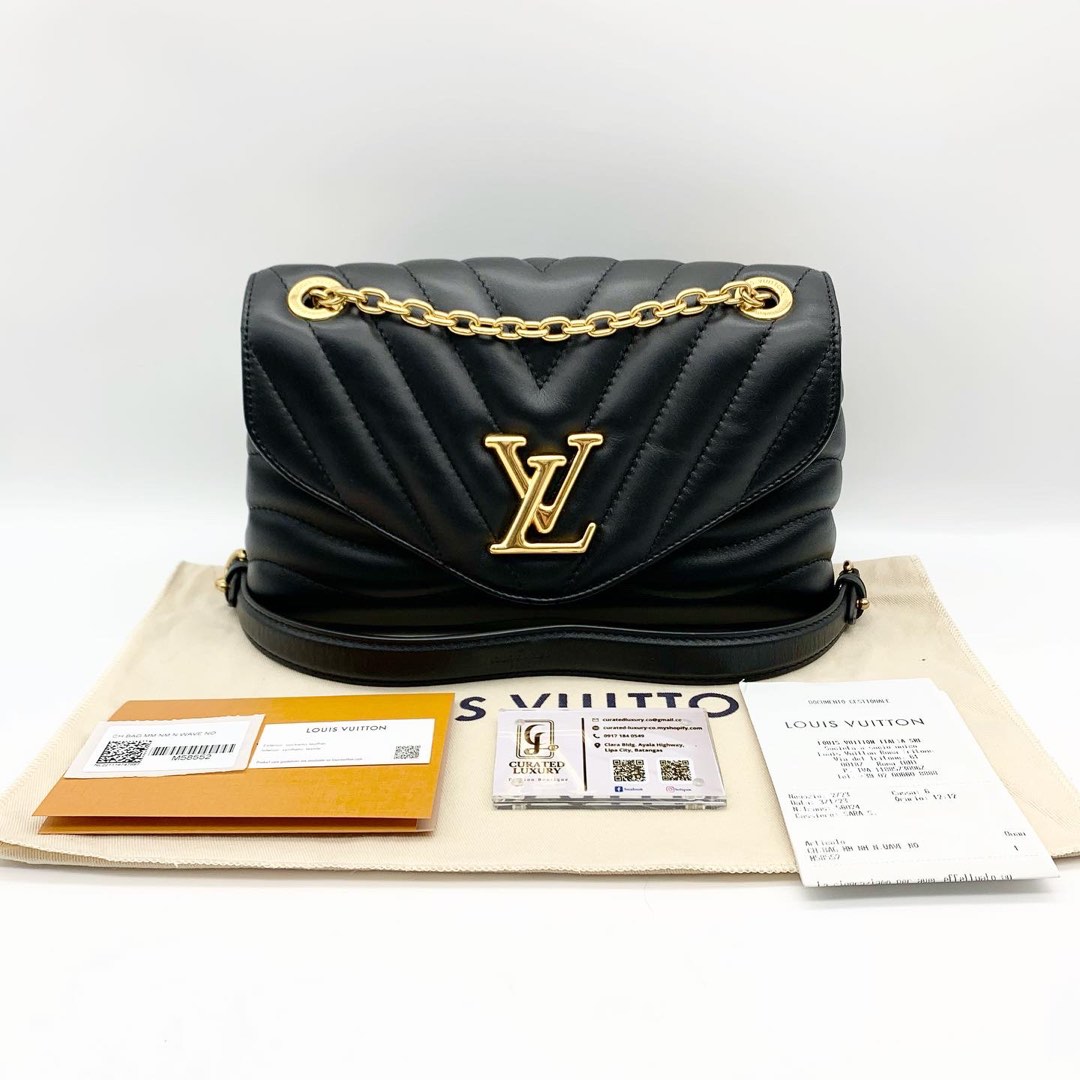 SOLD) BRAND NEW - LV New Wave Chain Bag PM Black (NFC)_Louis
