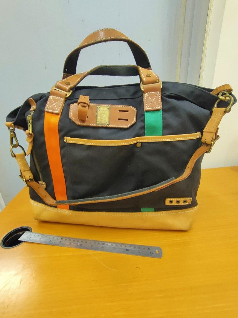 Masterpiece (Masterpiece Beams) Japan leather Corduracanvas briefcase messenger bag with