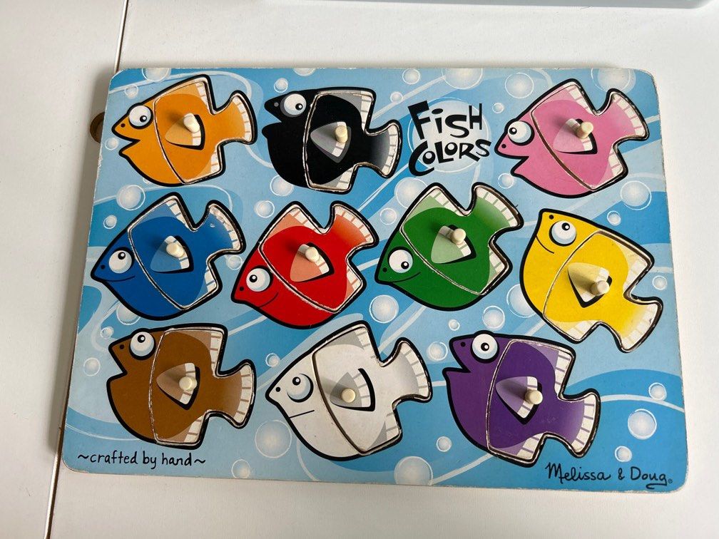 Melissa & Doug Fish Colors Puzzle, Babies & Kids, Infant Playtime on ...