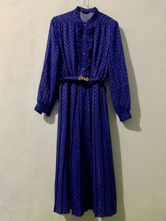 Mididress sifon biru elektrik