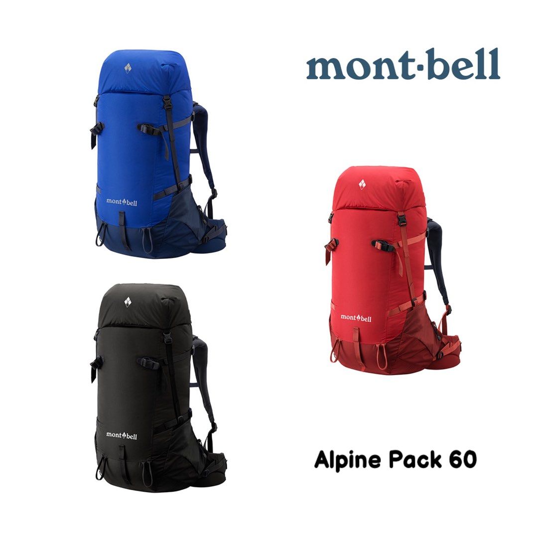 Montbell Alpine Pack 60 登山露營背囊60L 1133361 mont-bell, 運動 