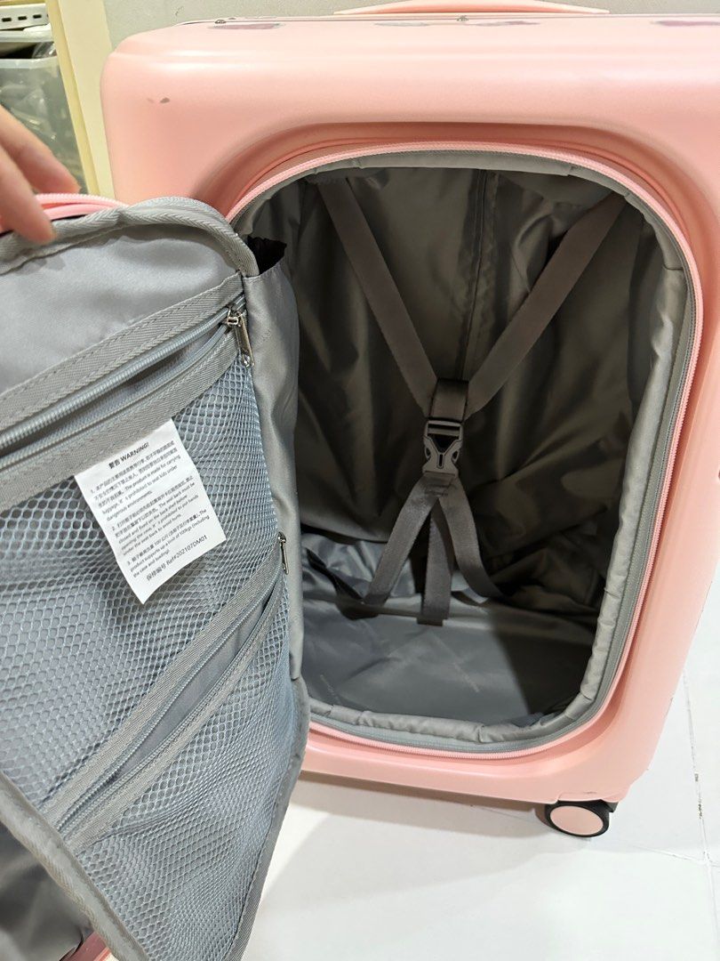Multi carry luggage 20inch pink child seat air travel, Babies & Kids, Going Out, Other Babies