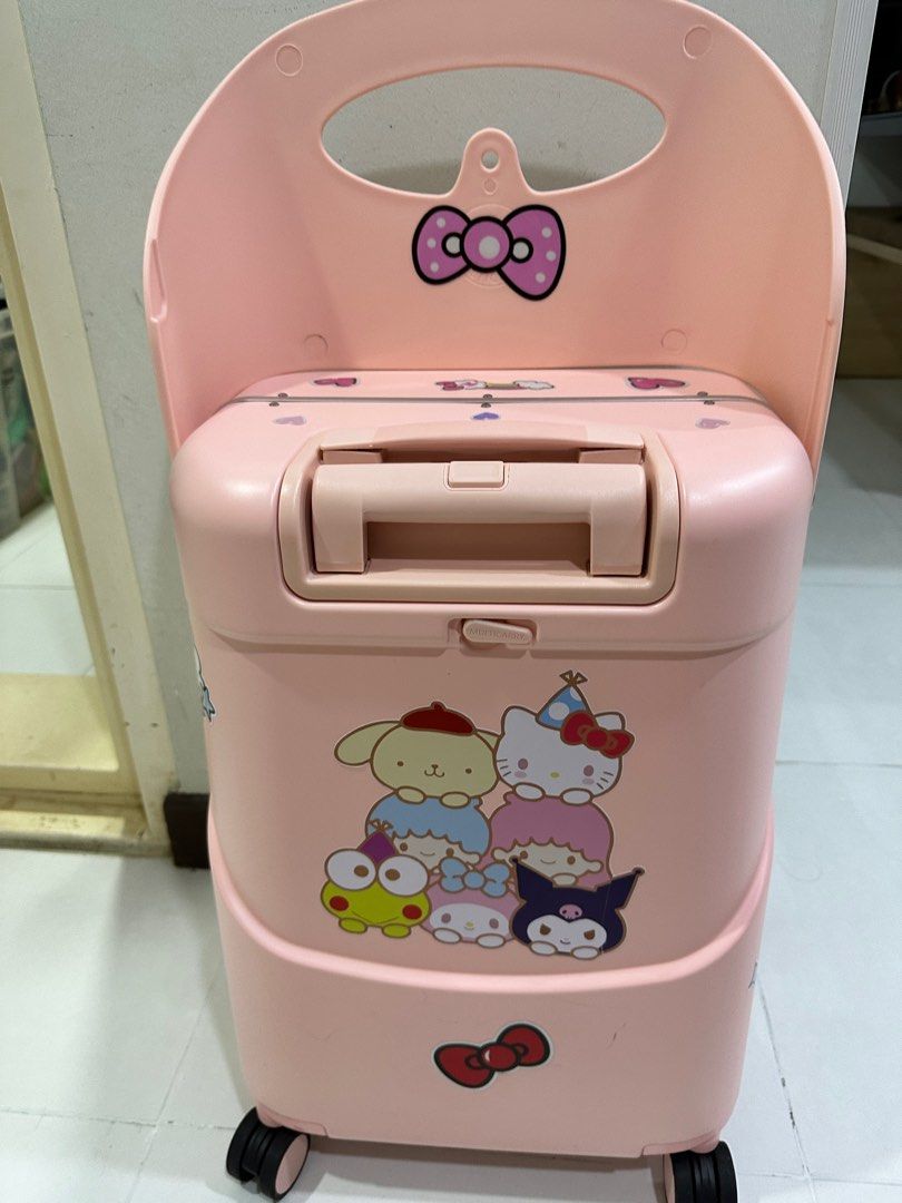 Multi carry luggage 20inch pink child seat air travel, Babies & Kids, Going Out, Other Babies