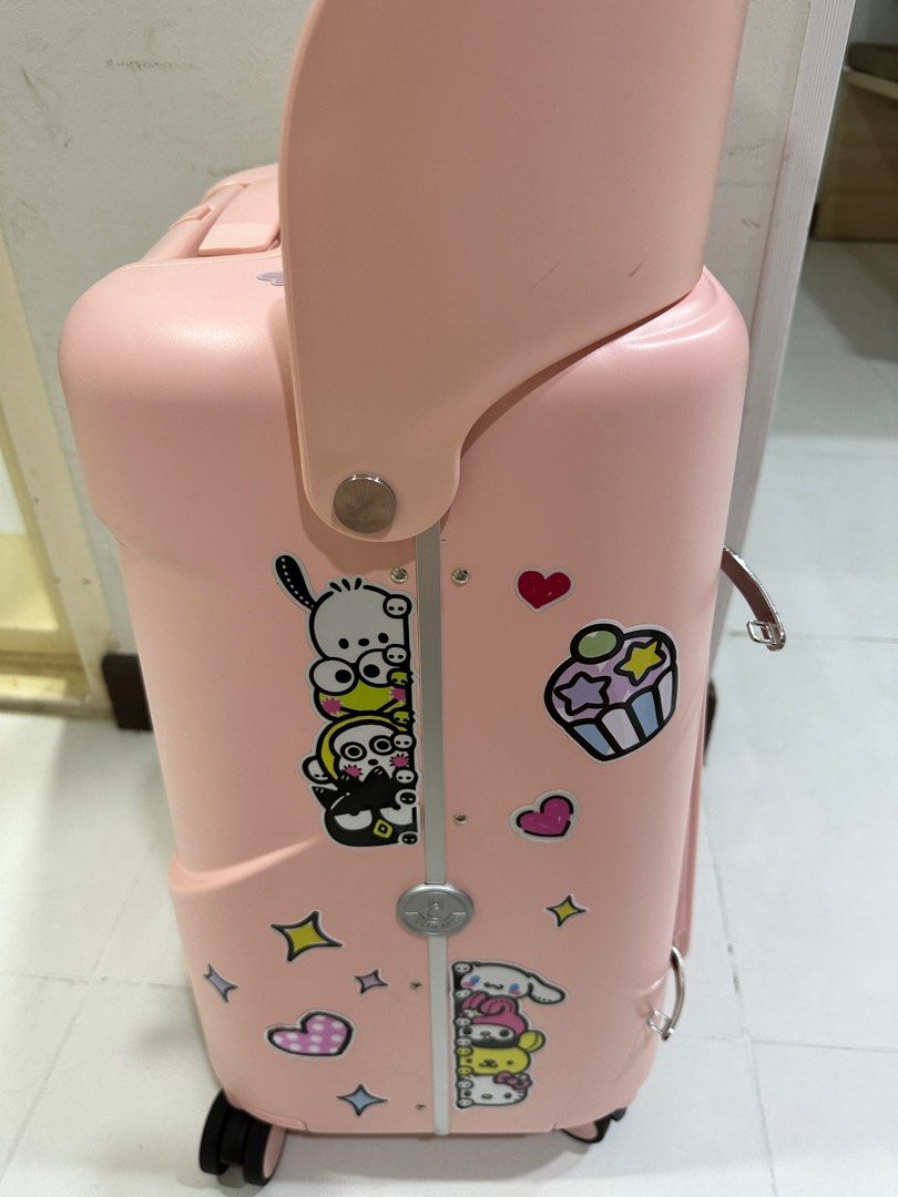Multi carry luggage 20inch pink child seat air travel, Babies & Kids, Going Out, Other Babies