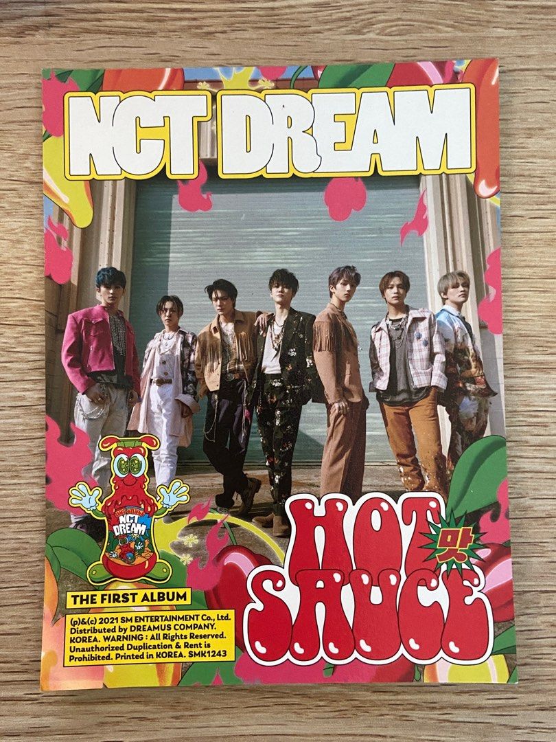 NCT Dream Hot Sauce Album, Photocards, CD, Sticker, Photobook set