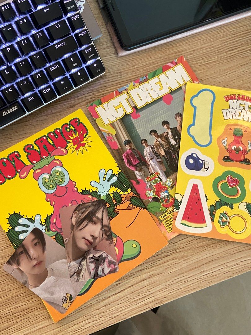NCT Dream Hot Sauce Album, Photocards, CD, Sticker, Photobook set