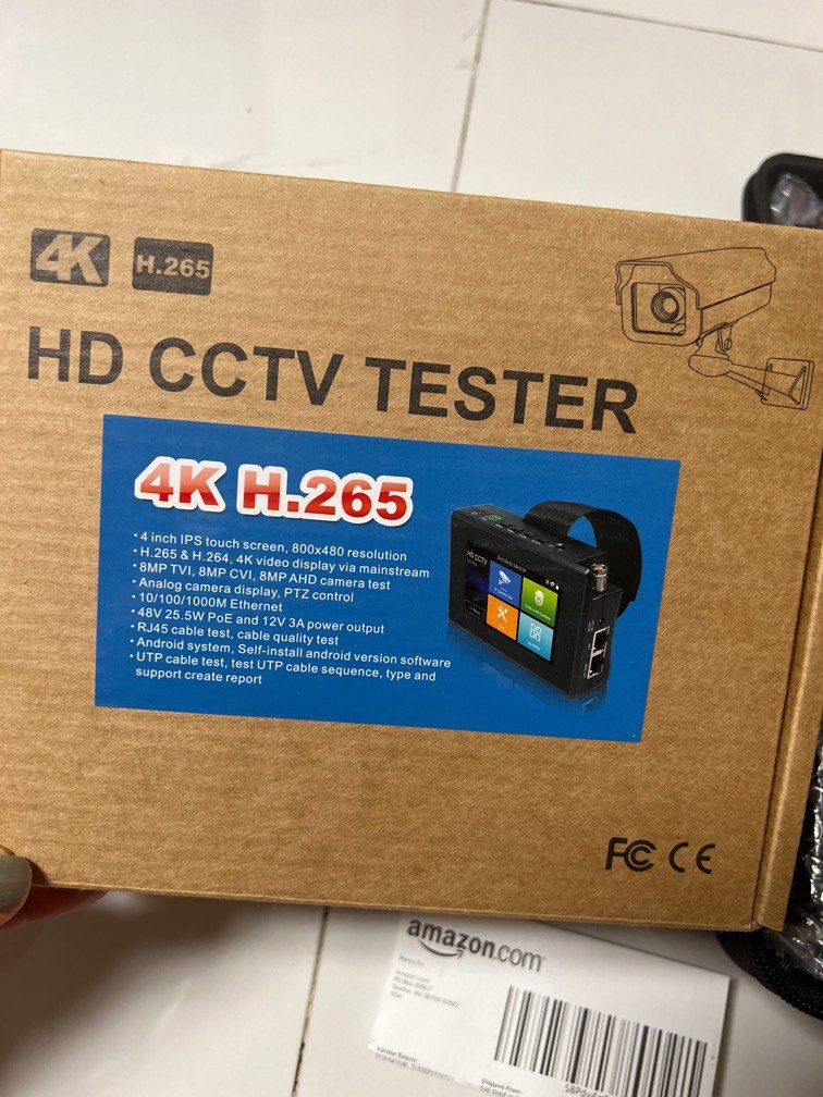 Testeur CCTV 4K H.265 8MP – IPC-1800ADH Plus Pour Caméra IP/CVBS/CVI/TVI/AHD