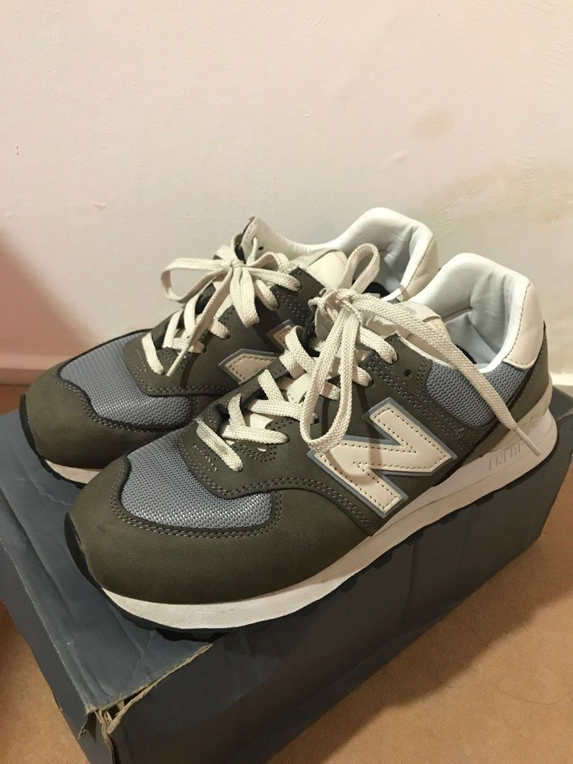 New Balance 574 Classic Castlerock Steel 7.5uk Men s Fashion
