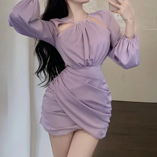 Classy purple dress top