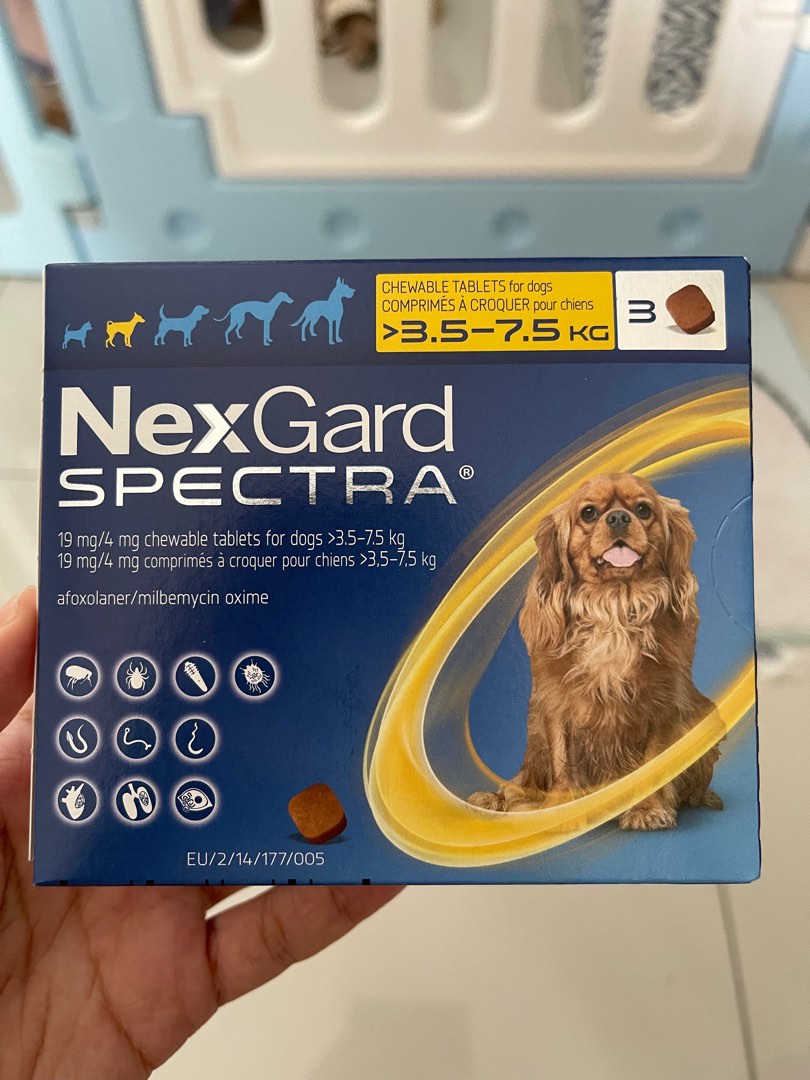 [CHEAPEST] Nexgard Spectra 3.5 7.5 KG, Pet Supplies, Pet Food on