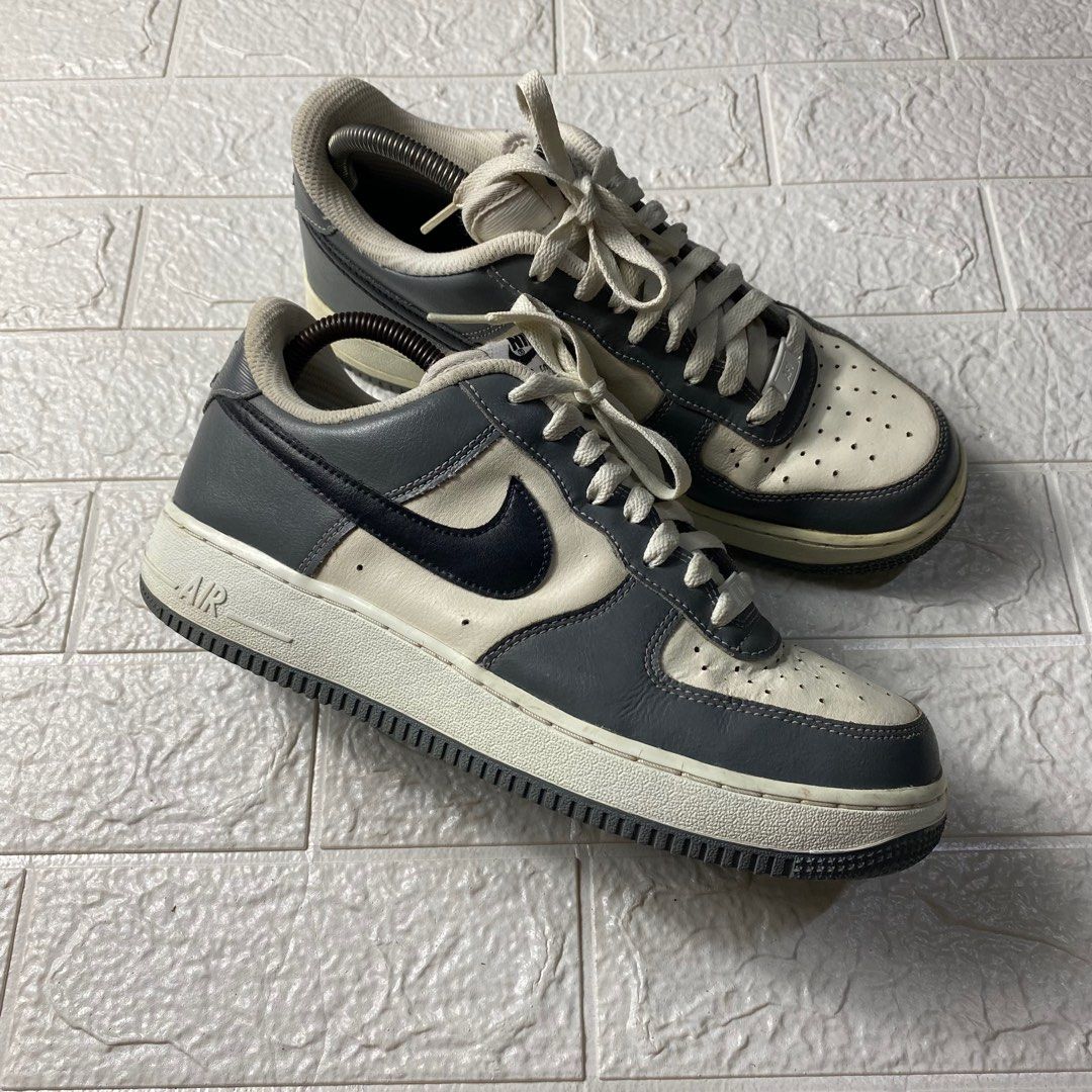 mens black and grey air force 1
