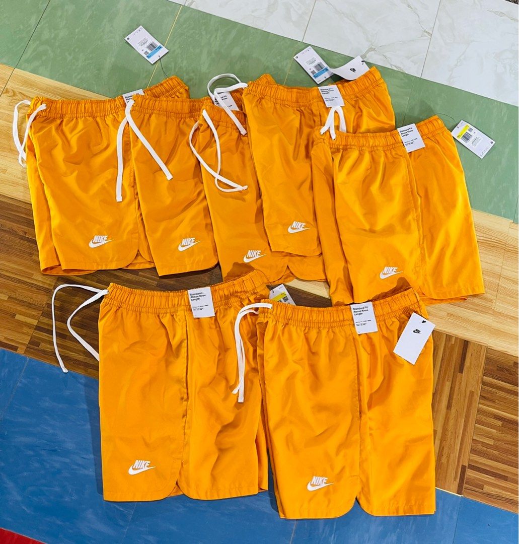 Nike shorts woven orange Men s Fashion Bottoms Shorts on Carousell