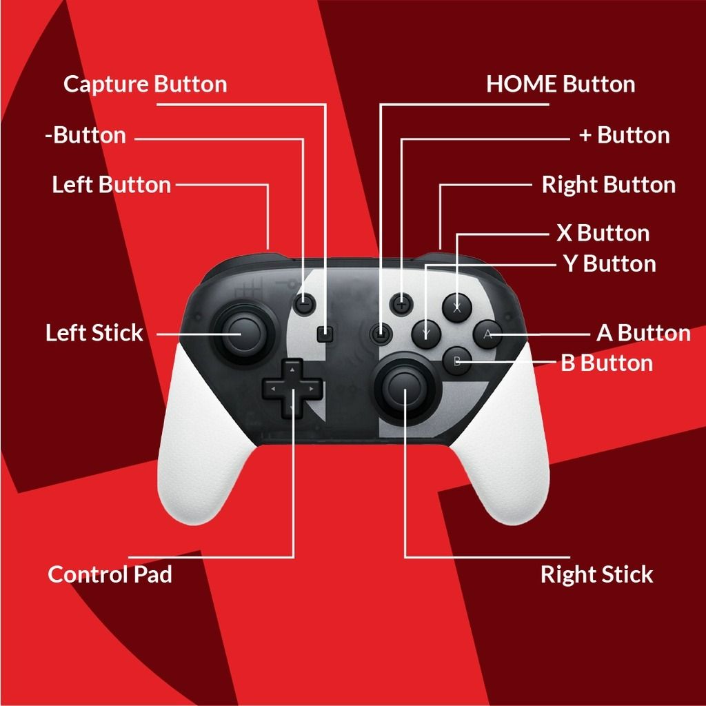 Nintendo Switch Pro Wireless Controller Super Smash Bros Special ...