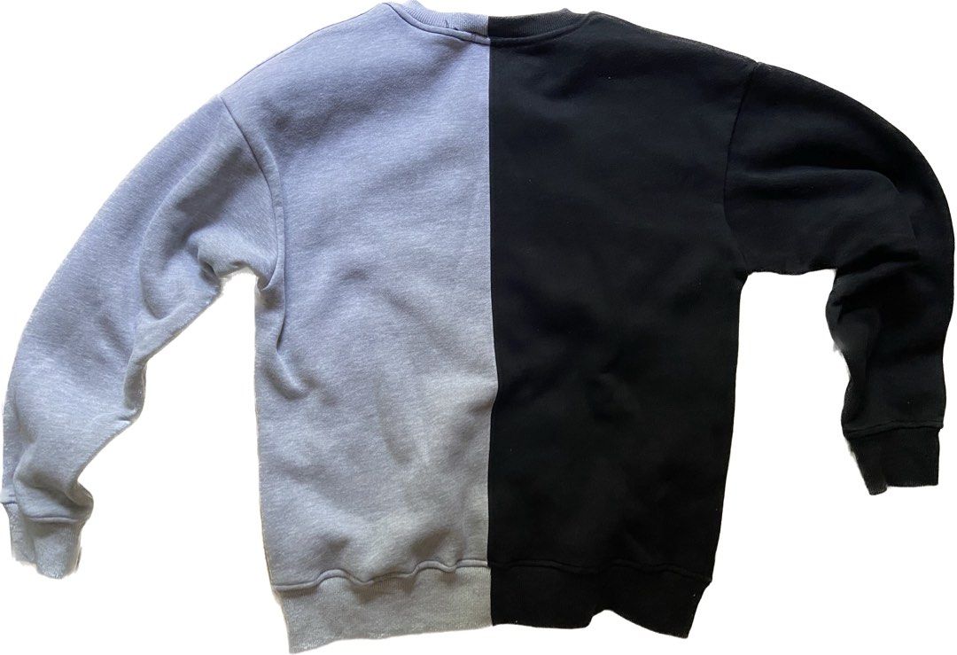 Supreme split outlet crewneck black