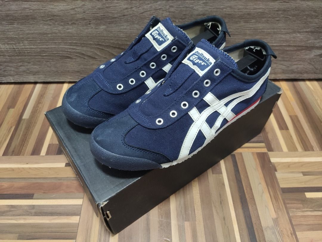 Onitsuka Tiger Mexico 66 Slip-On (Blue/White), Men's Fashion, Footwear,  Sneakers on Carousell
