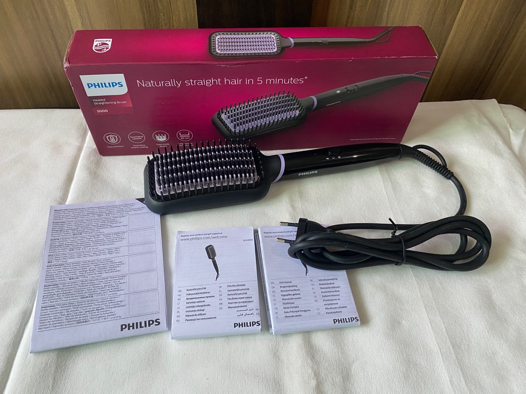 PHILIPS StyleCare Essential Straightening Brush BNEW, Beauty & Personal ...