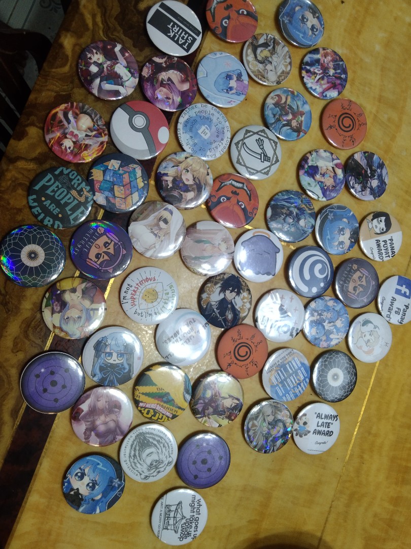 Anime Buttons on Carousell