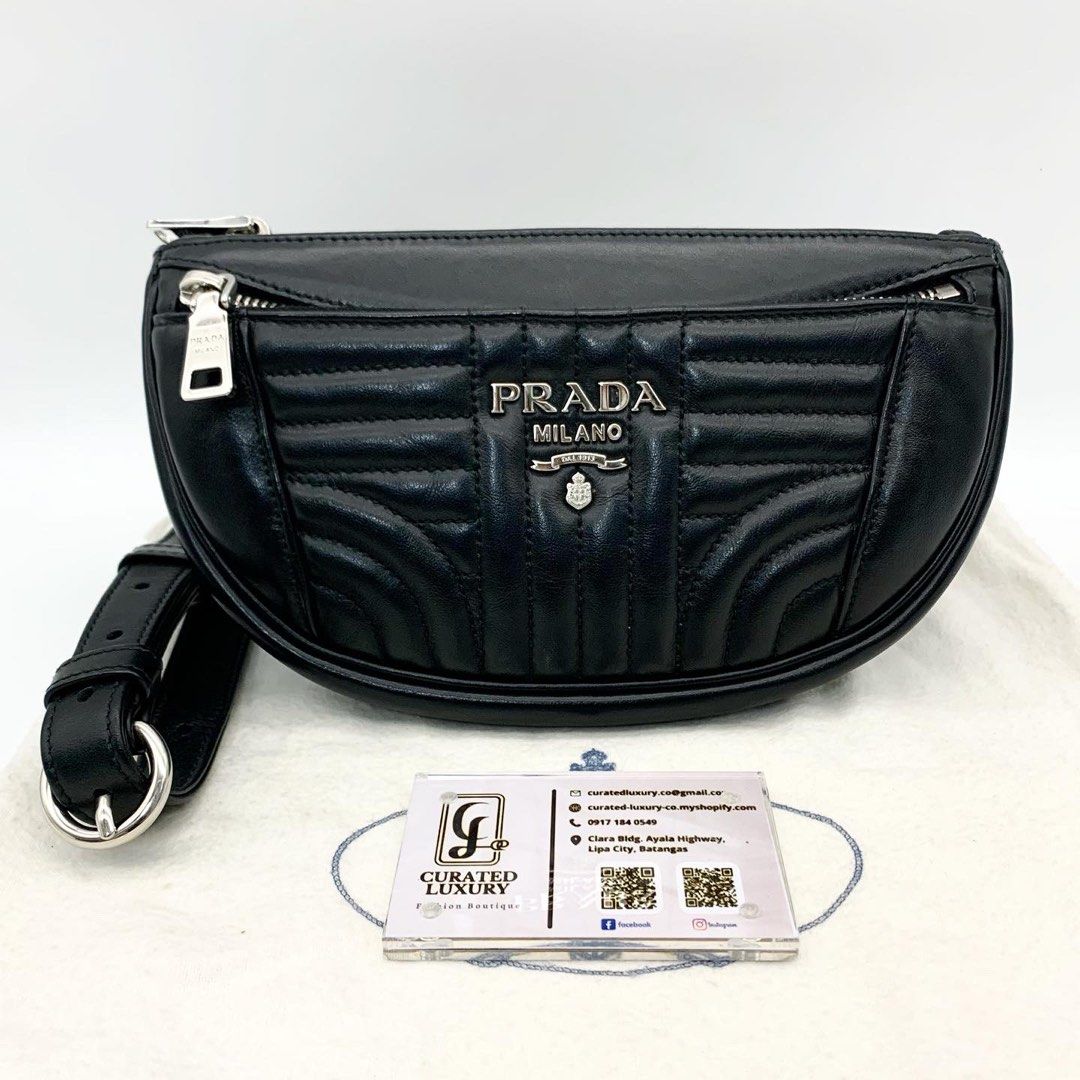 Prada Diagramme Belt Bag Black