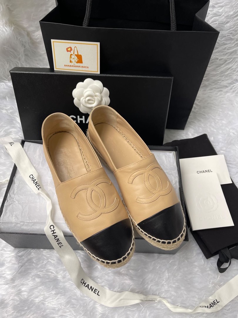Preowned Chanel Espadrilles size 37 (open for 2mos layaway