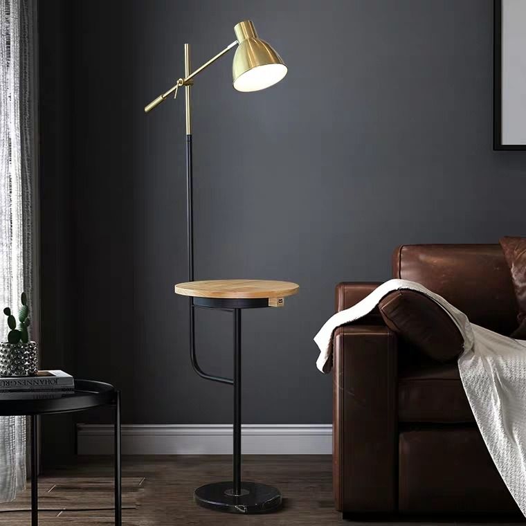 PRIMO Modern Industrial Side Table Lamp, Furniture & Home Living