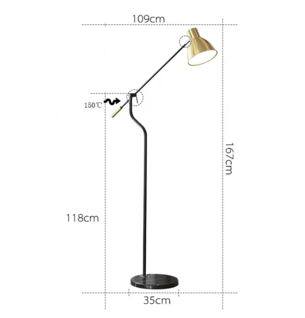 PRIMO Modern Industrial Side Table Lamp, Furniture & Home Living