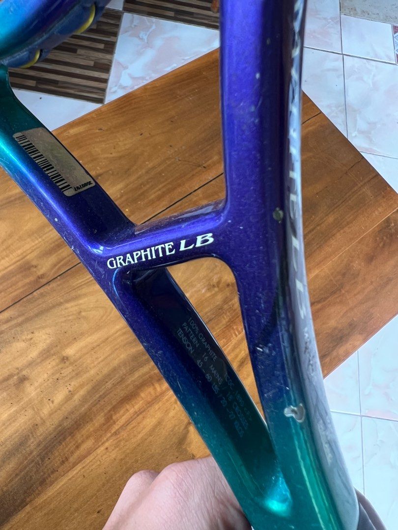 Prince Graphite LB Tennis Racquet (Category: Racket and Ball Sports) located in Dapitan. Submitted by airlishco_j (Listing ID 1225927121, Image 3). Description: See item description in each pic. Price negotiable. Yours sf..