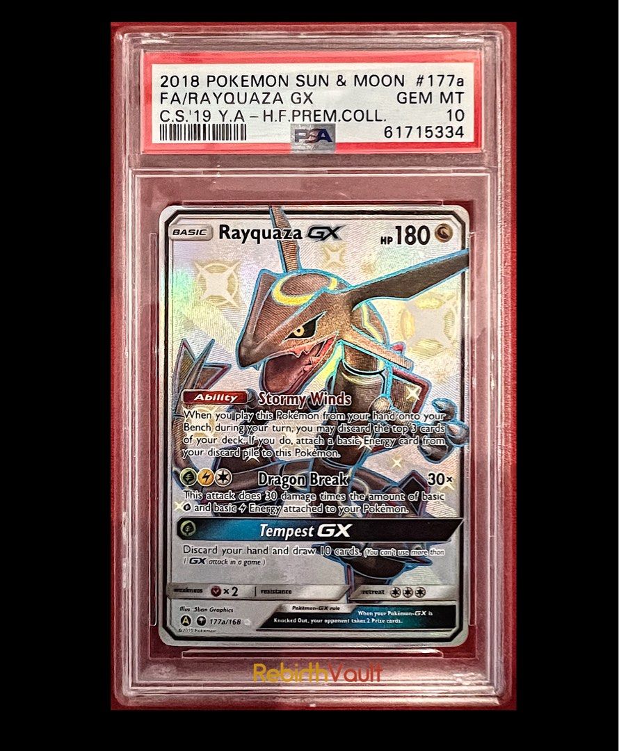 Shiny Rayquaza GX Pokémon Card