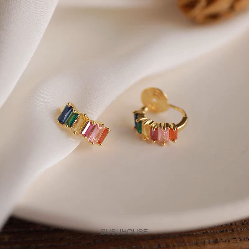 Rainbow cuff shop earring