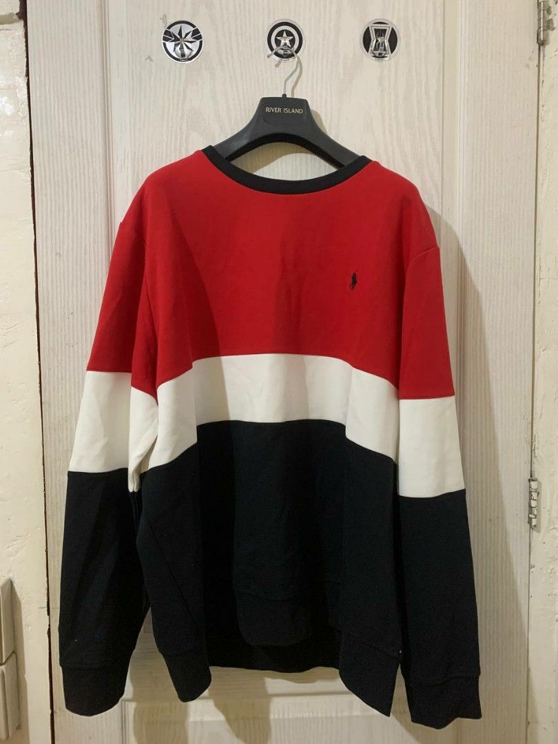 Ralph Lauren Polo Sweater Black Red and White Striped XXL, Men's Fashion,  Coats, Jackets and Outerwear on Carousell