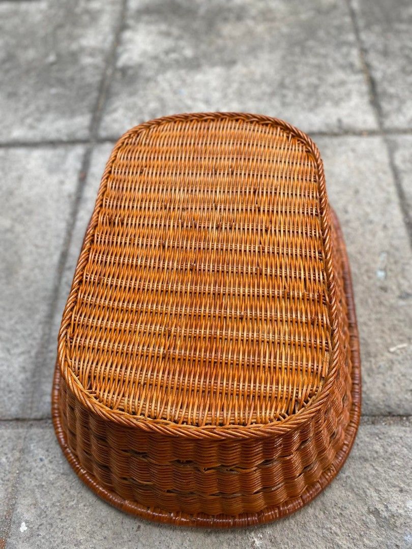 Rattan Wicker Basket on Carousell