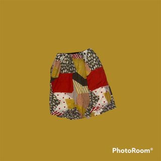 Red Abstrack Skirt
