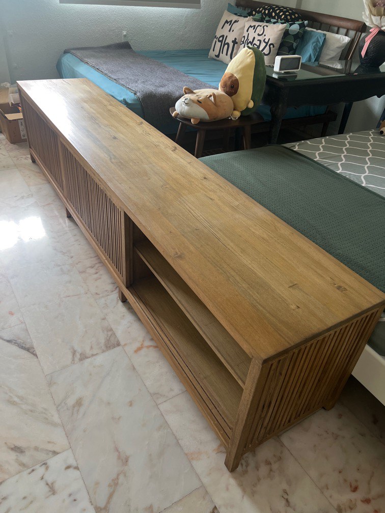 Retro Long Tv console, Furniture & Home Living, Furniture, TV Consoles