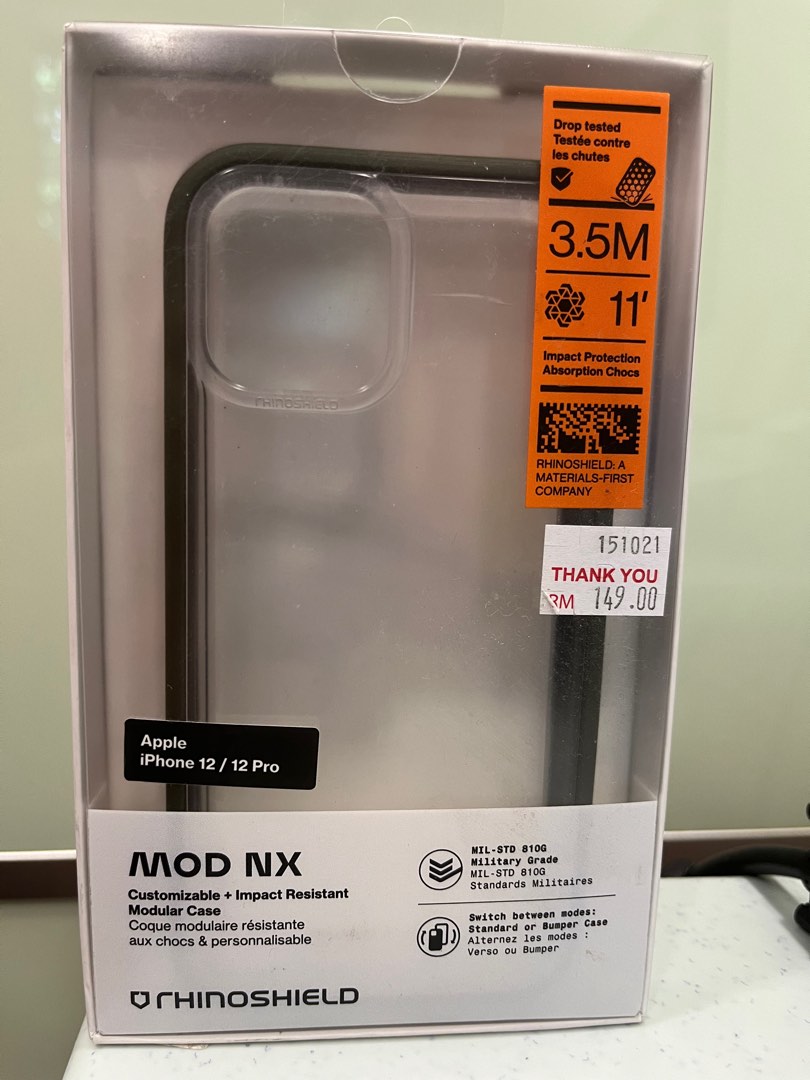 Rhinoshield MOD NX for Apple iPhone 12 / 12 Pro, Mobile Phones & Gadgets,  Mobile & Gadget Accessories, Cases & Covers on Carousell