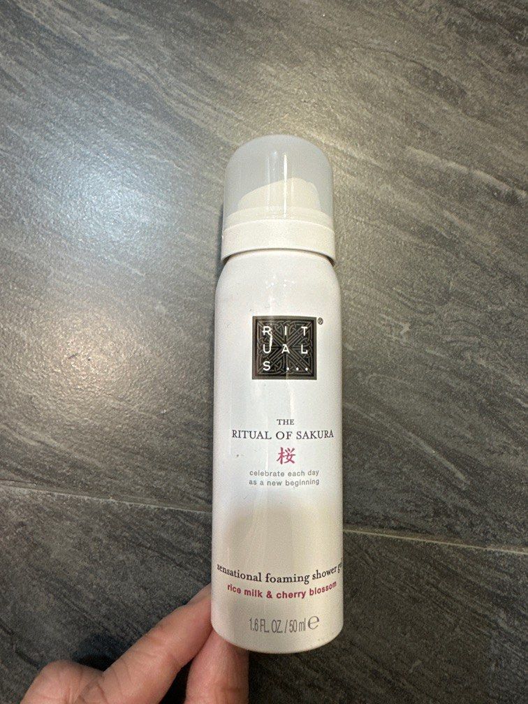 rituals the ritual of sakura zensational foaming shower gel rice milk