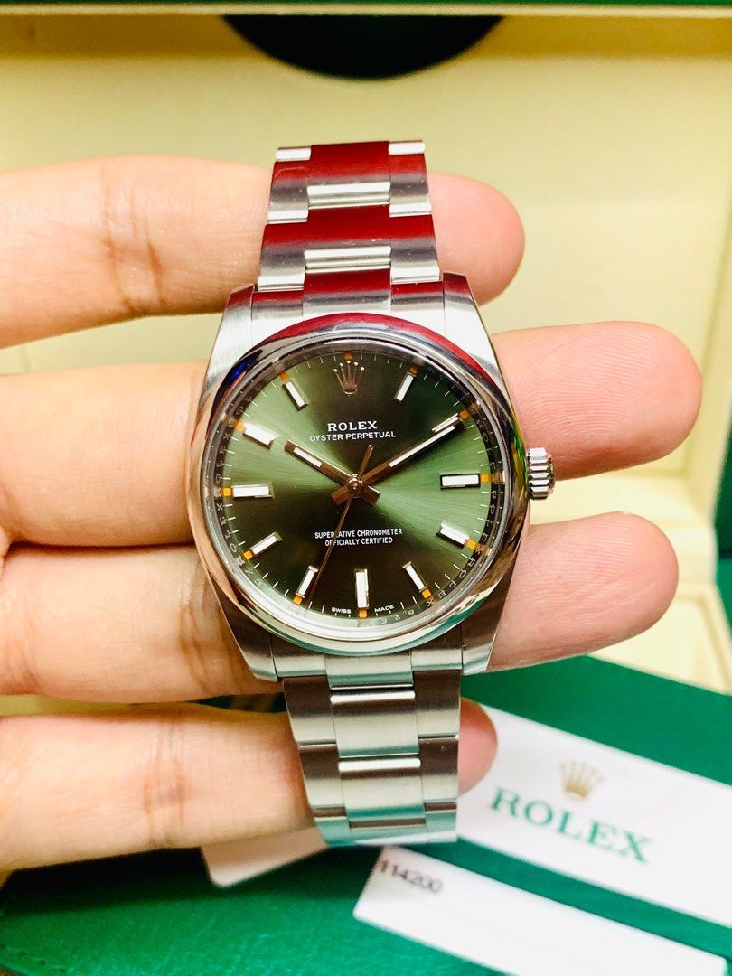 Rolex 114200 green hotsell